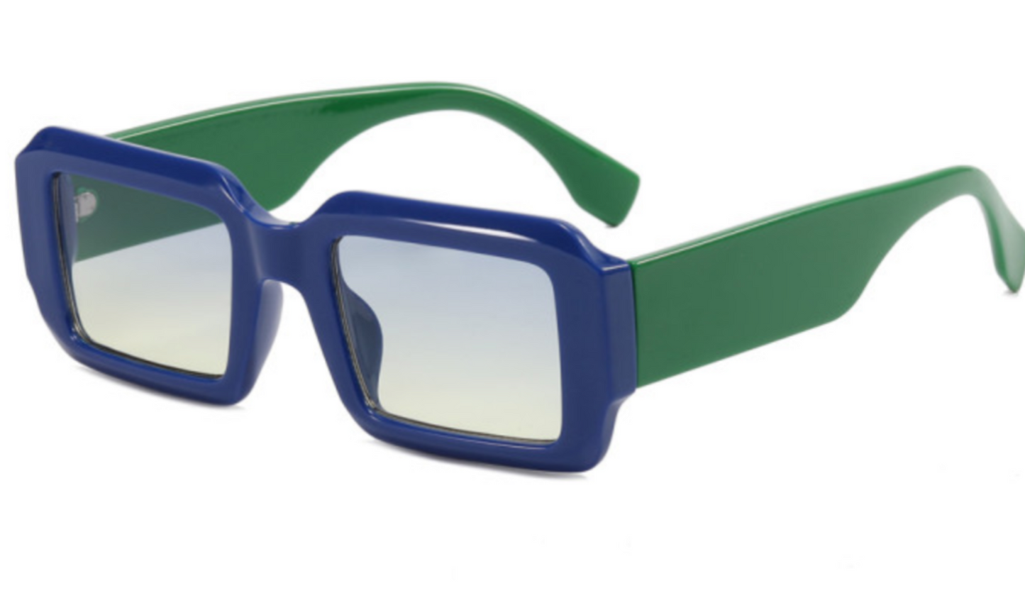 Double Dare You two toned rectangle sunglasses (color options)