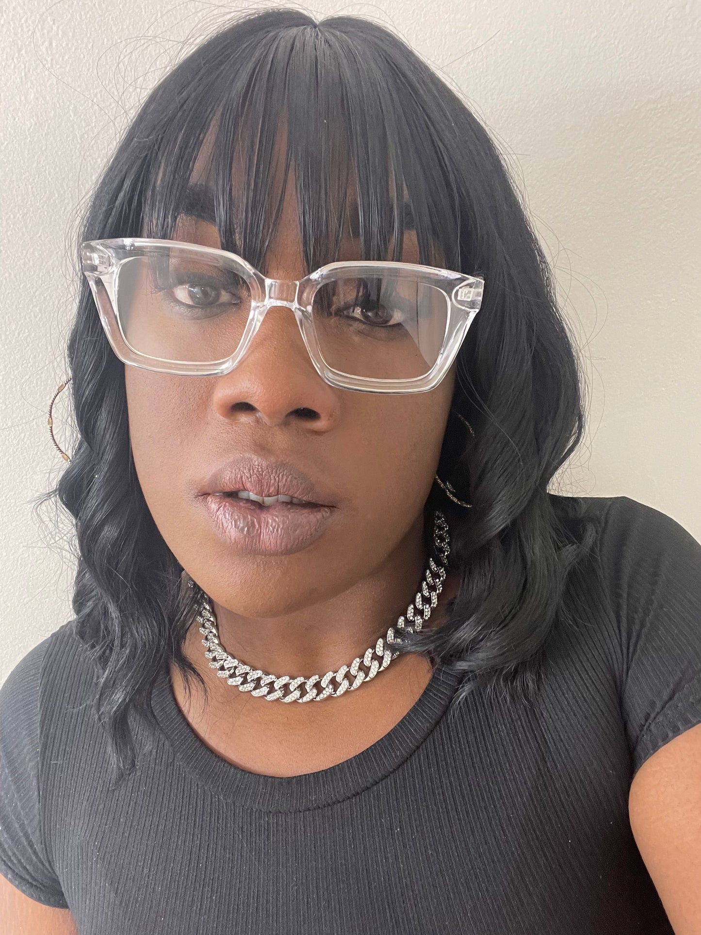 Keep ‘em Guessing small frame optical transparent glasses (clear)