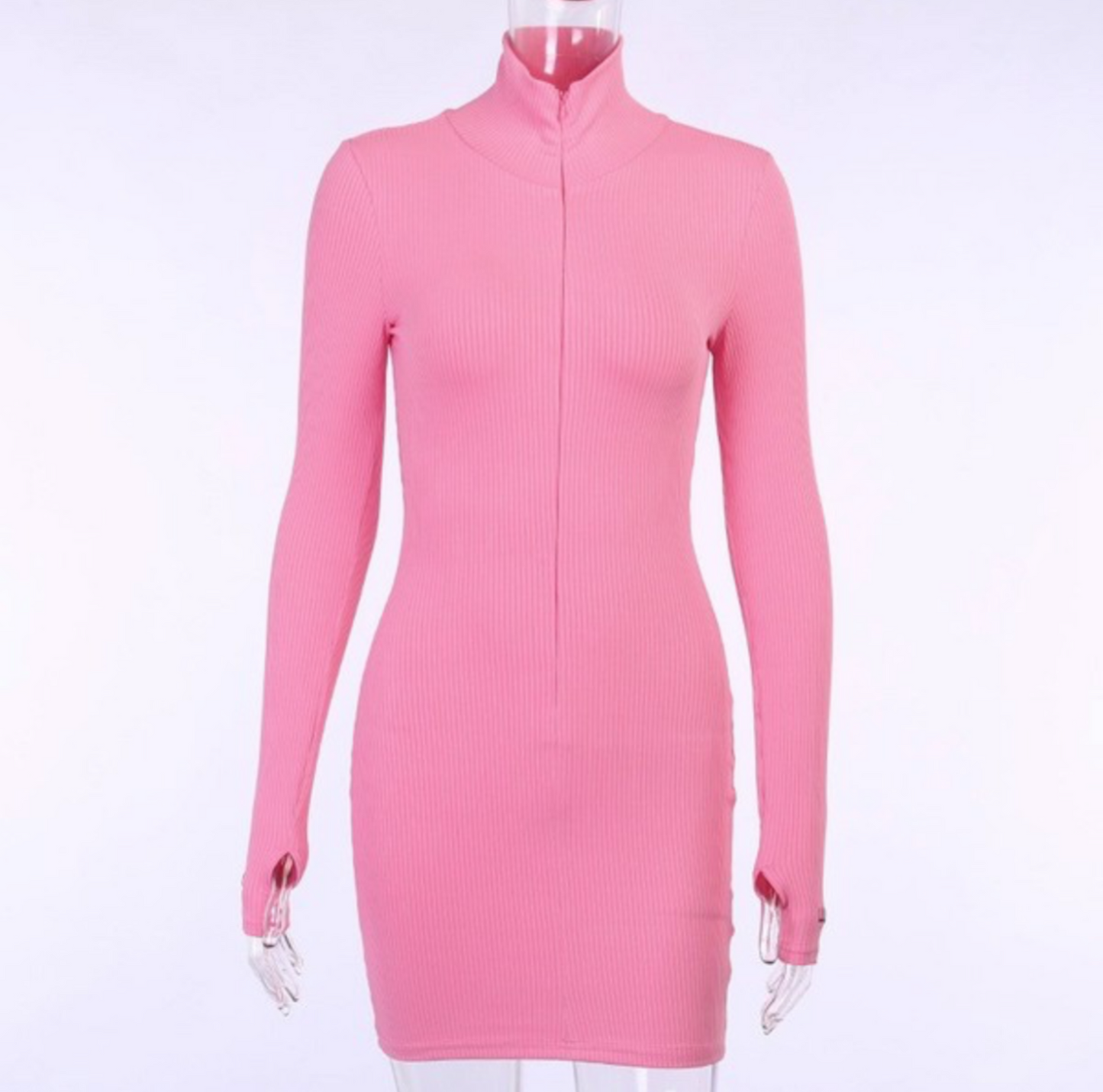 Always Ready ribbed dress (pink)