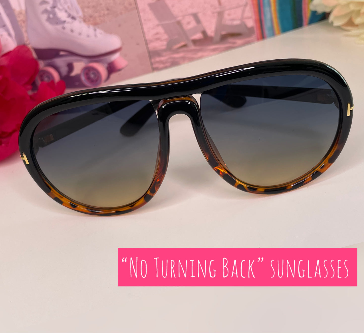 No Turning Back oversized sunglasses (color options)