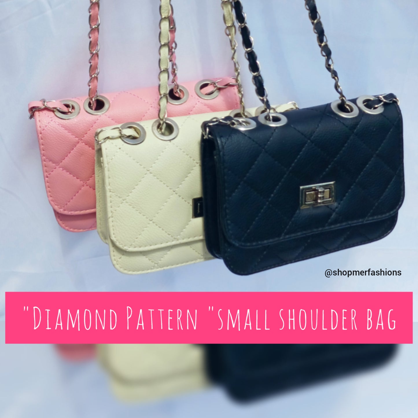 Diamond Pattern shoulder bag (color options)