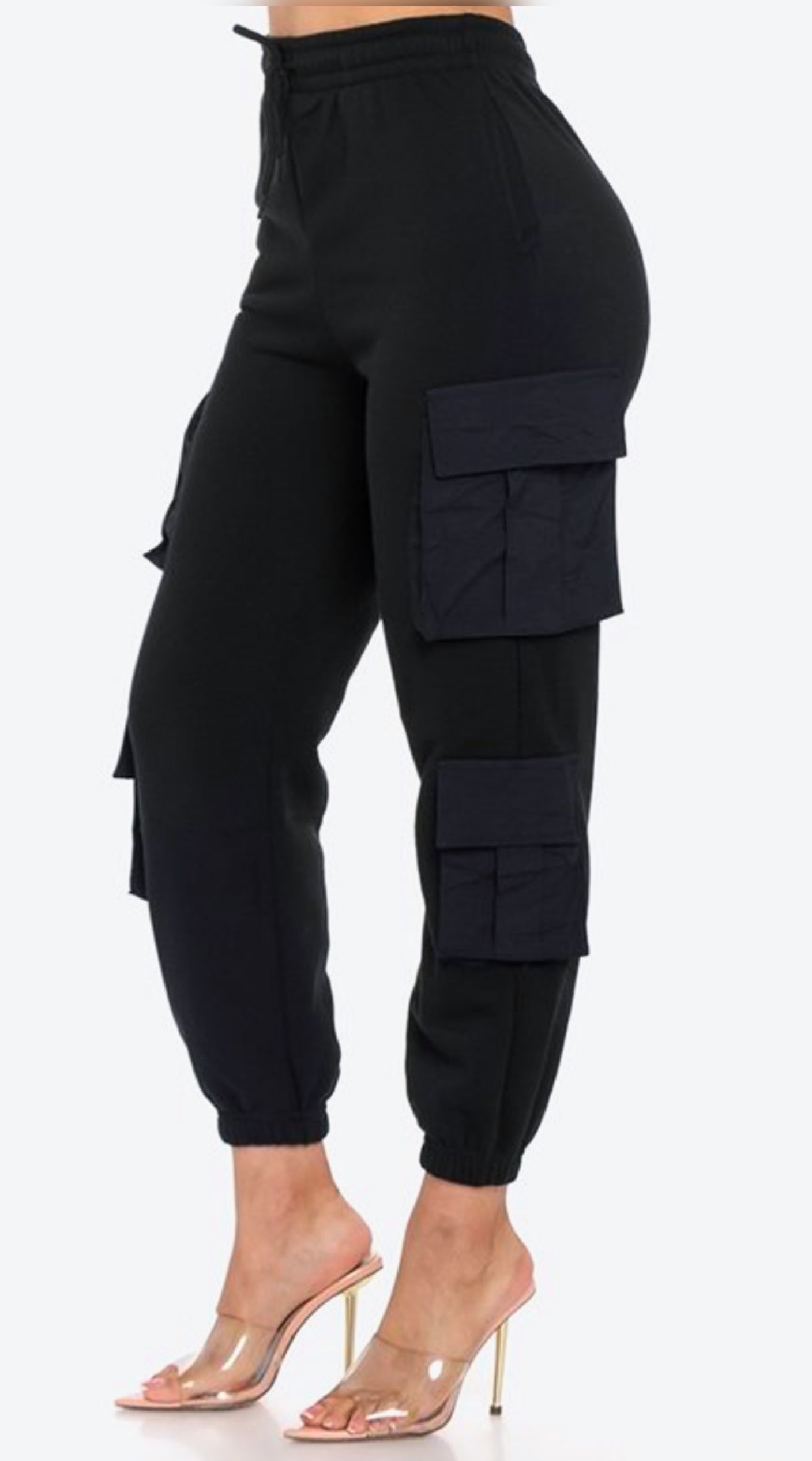 Fall For Me utility joggers (black)